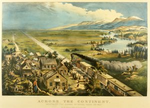 "Do outro lado do continente, para o oeste, o curso do Império segue seu caminho", 1868